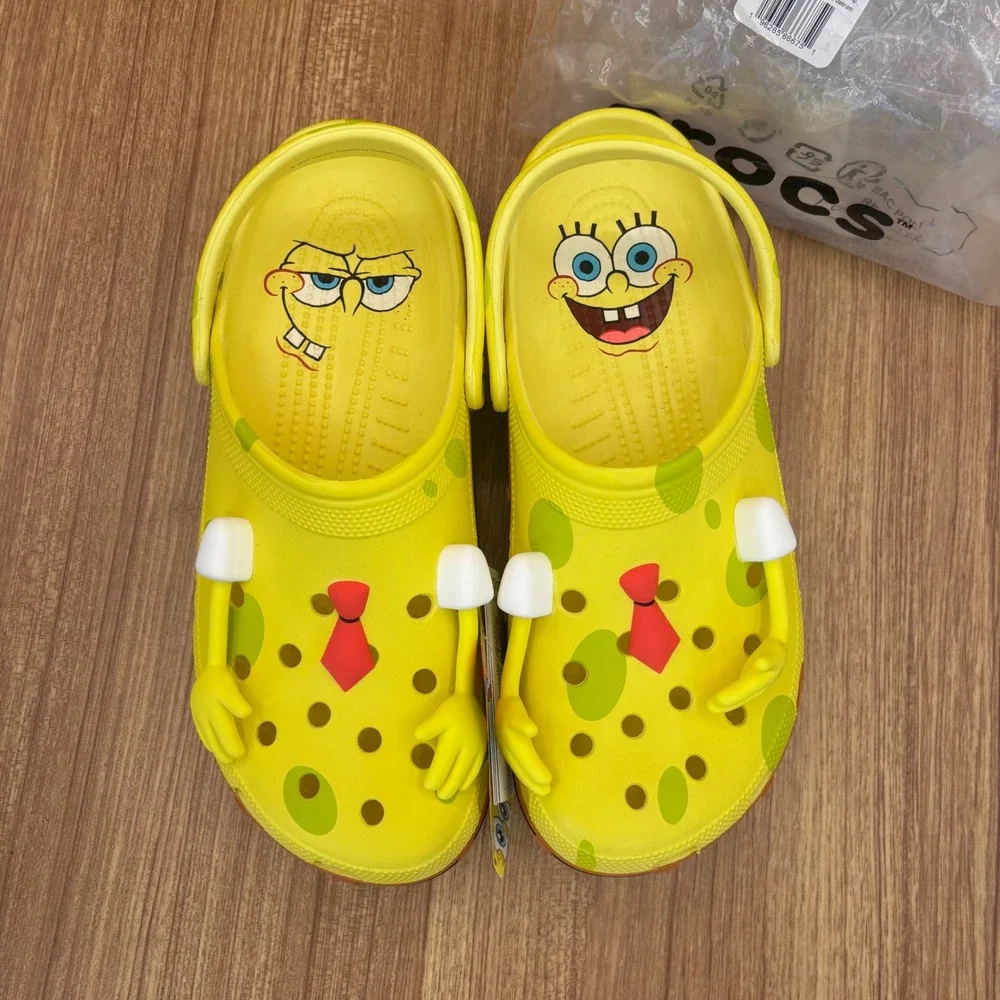 Crocs SpongeBob Classic Clog Mens Size 12 Yellow Nickelodeon 209824-7HD NEW